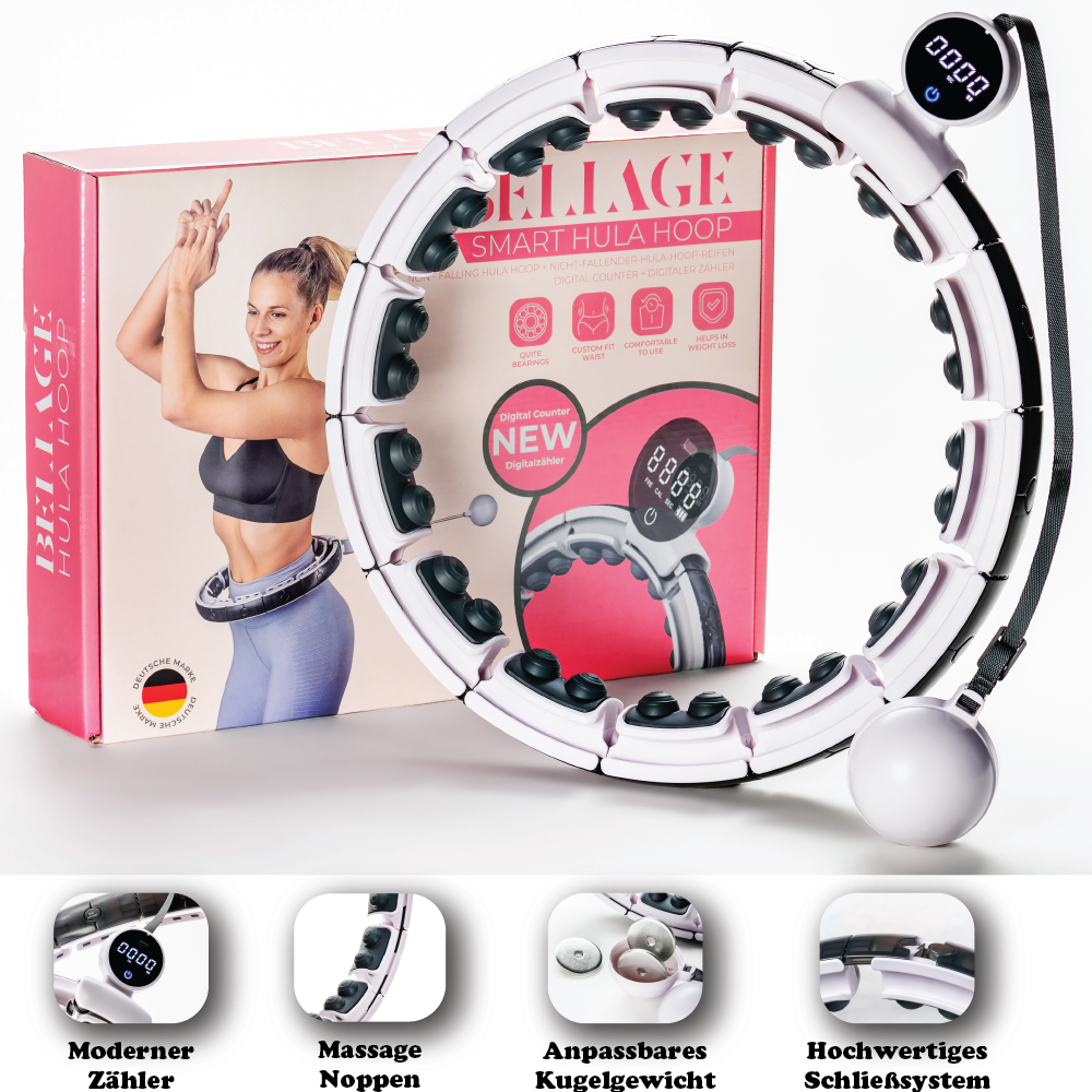 Exercice Abdominal Victoper Hula Hoop Intelligent 12 4 Nœuds - Cerceau Lesté Avec Compteur Calories Hula Hoop Poids Ajustable 60-112cm Exercice Abdominal Victoper Hula Hoop Intelligent 12 4 Nœuds - Cerceau Lesté Avec Compteur Calories Hula Hoop Poids Ajustable 60-112cm